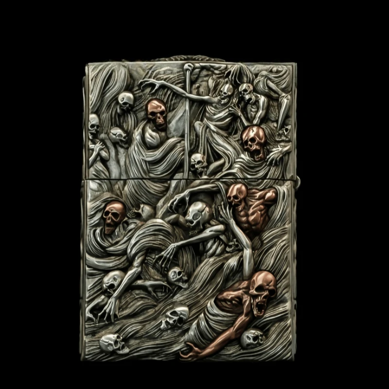 Hades Craft Edition fuel Lighter,Hand carved Collector's Edition Lighter, Men's Gift,Favorite Collection,Smoking Accessories
