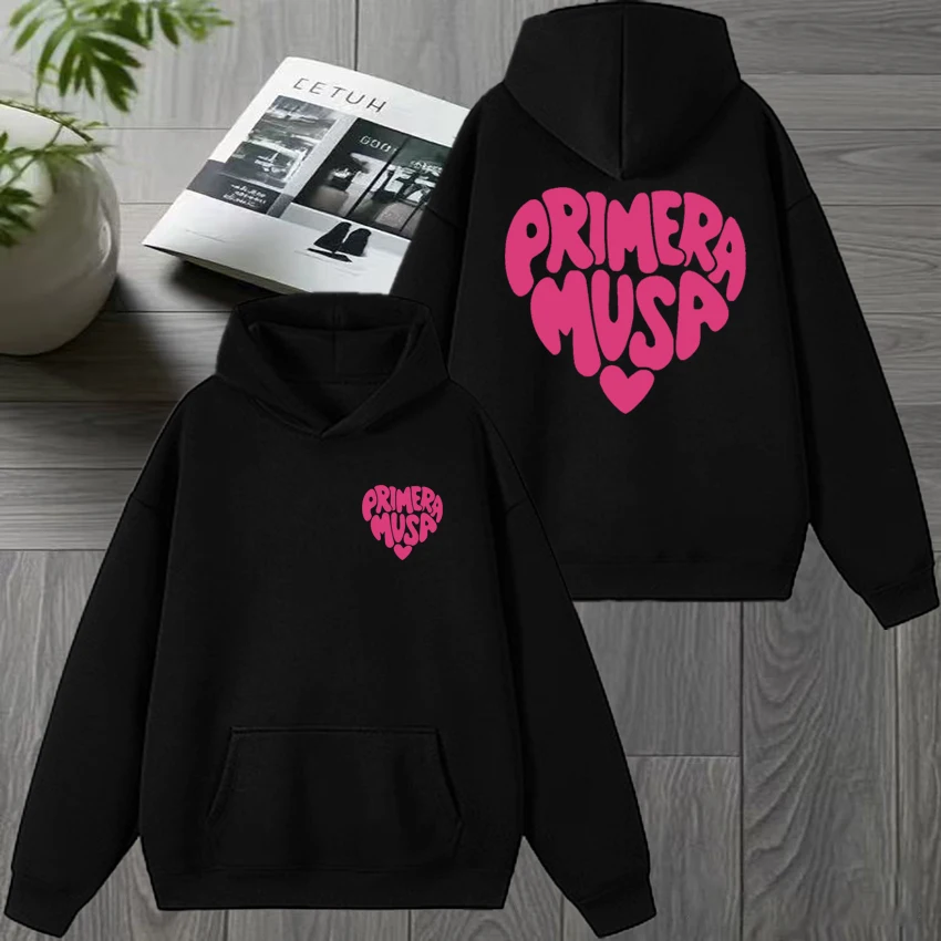 Hot Rapper Omar Courtz Primera Musa Album Grafische print Fleece Hoodie Mannen vrouwen harajuku mode Sweatshirt Unisex trui