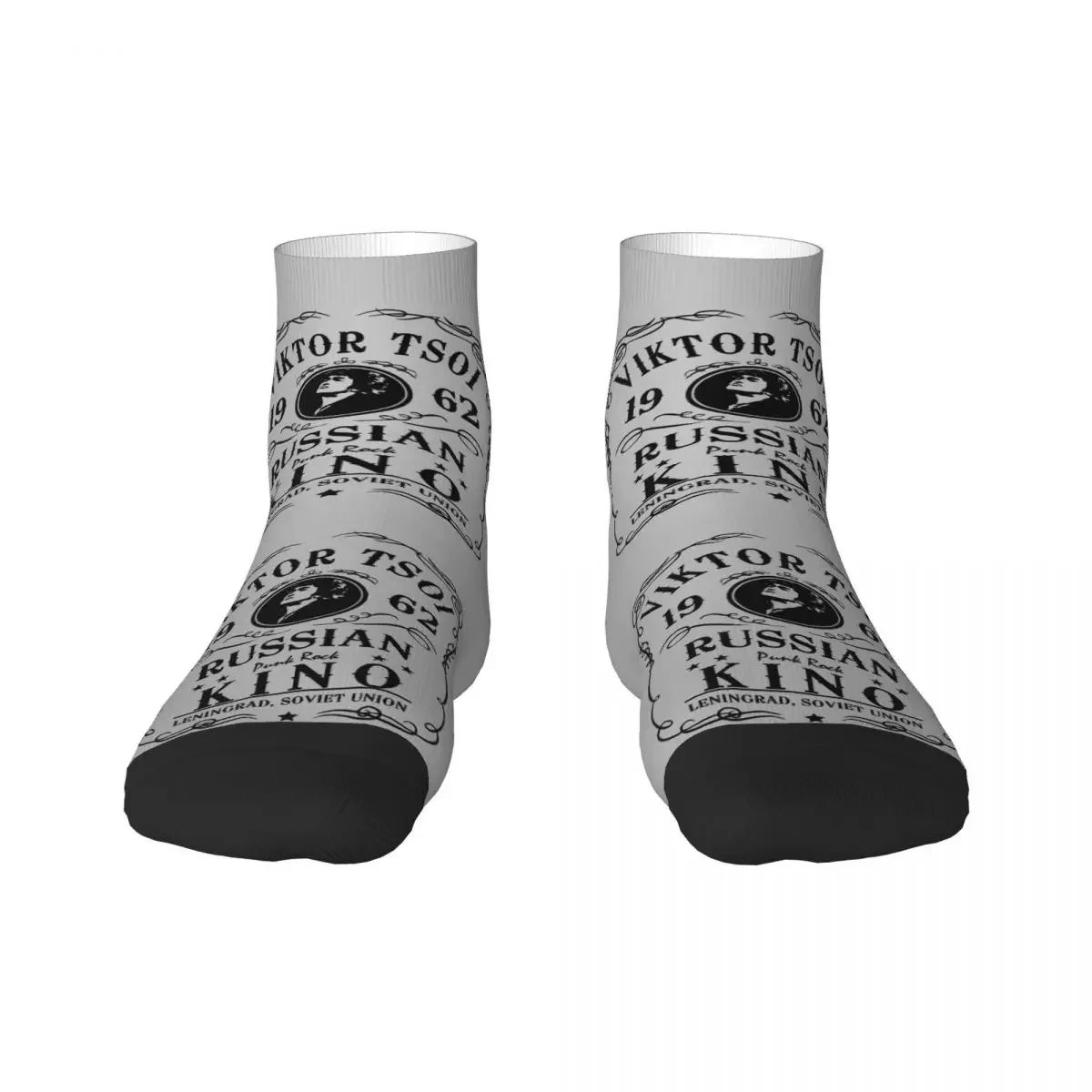 Fashion Mens Viktor Tsoi Dress Socks Unisex Comfortable Warm 3D Print 1962 Russian Rock Band KINO Crew 