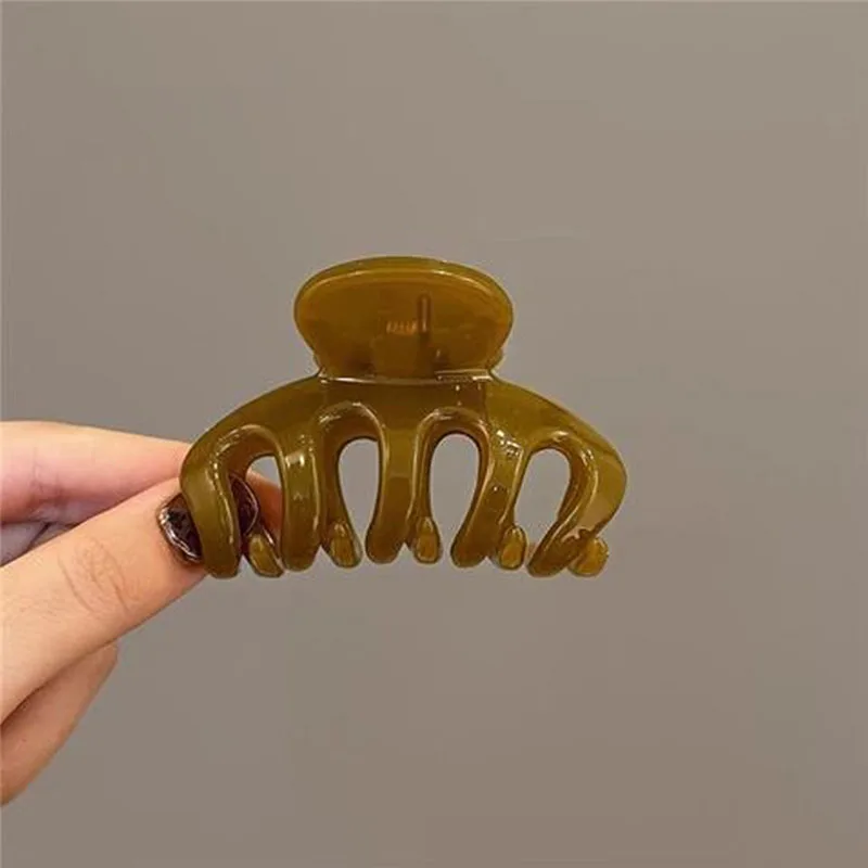 Elegante, solide kleine Kürbis-Haarklammer für Frauen und Mädchen, süßer Haarschmuck, Haarspange, Haarklammer, modische Haaraccessoires. – Detail 8