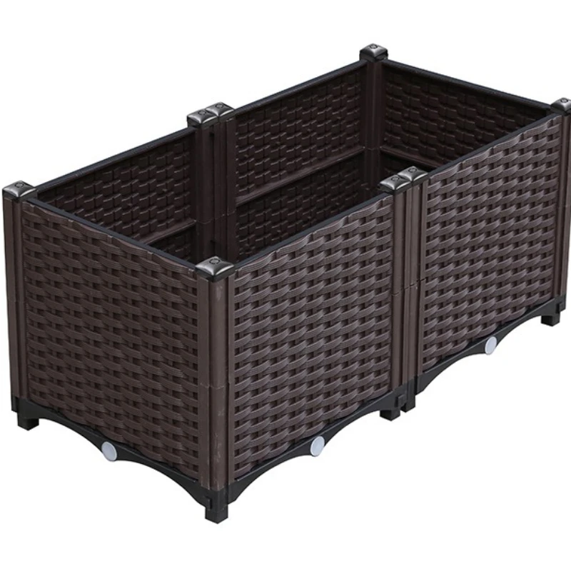 

Flower box for growing vegetables, flower pot for outdoor planting, plastic extra-large courtyard, balcony for growing flowers