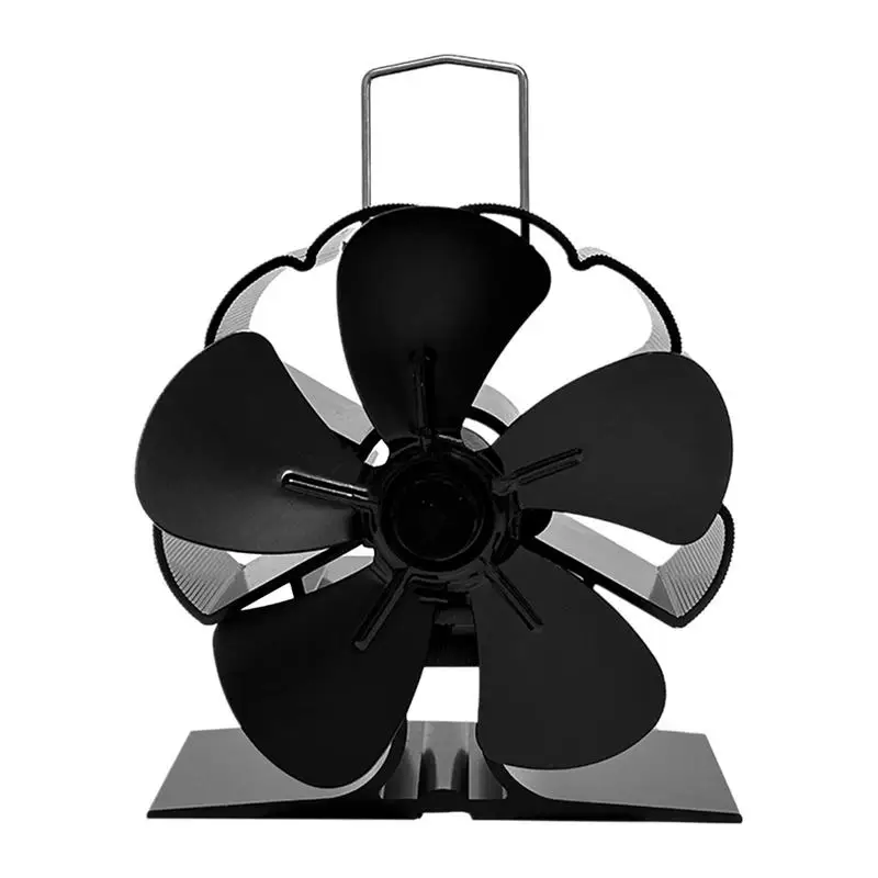 

Heat Powered Stove Fan Thermoelectric Heat Powered Fan Aluminum Leaves Circulating Warm Air Non Electric Heat Powered Fan