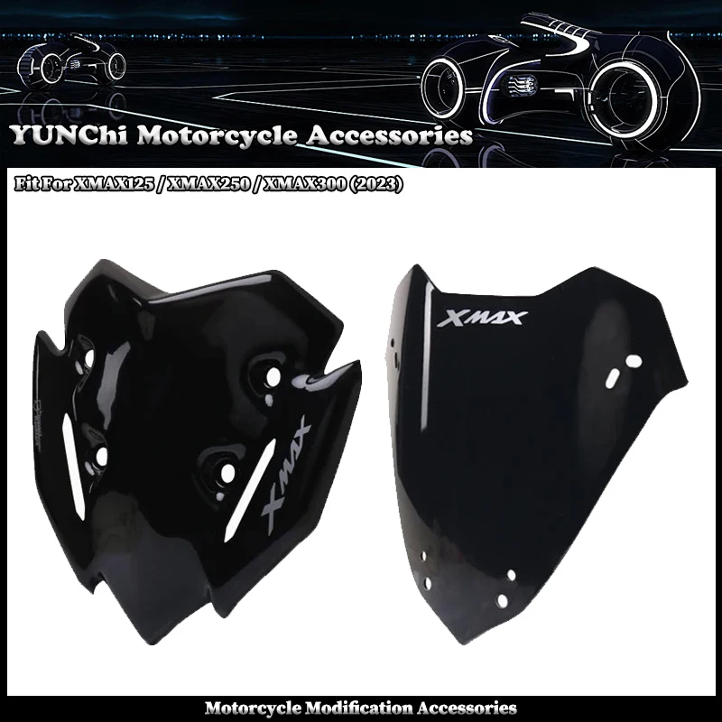 Fit For YAMAHA XMAX125 XMA250 XMAX300 X-MAX 2023 Motorcycle Front Windshield Fairing Windscreen Baffle Wind Deflectors