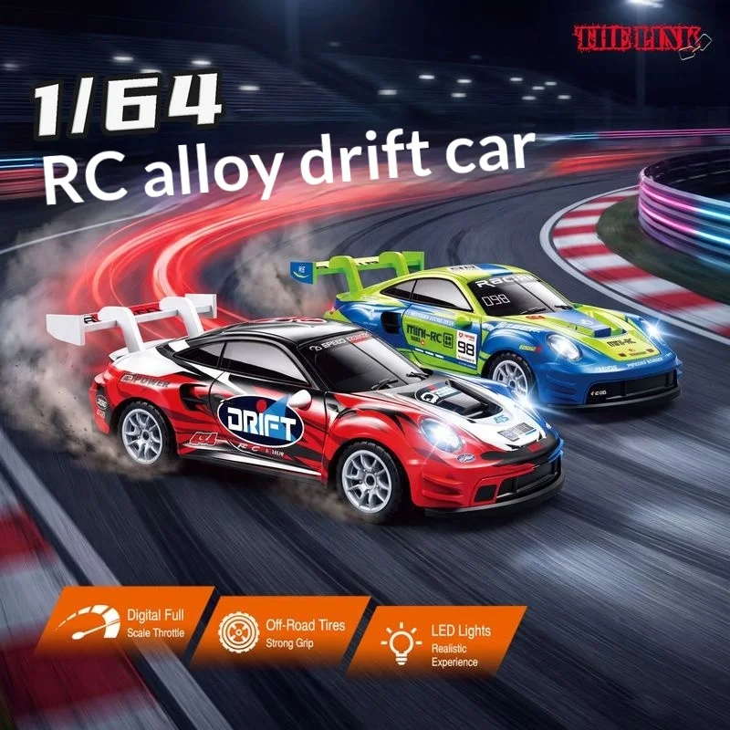 New Arrival 1/64 RC Car Simulated Mini Racing Drift RC Vehicle with Painted Body Shell Electric Toy Car Parent-Child Competition