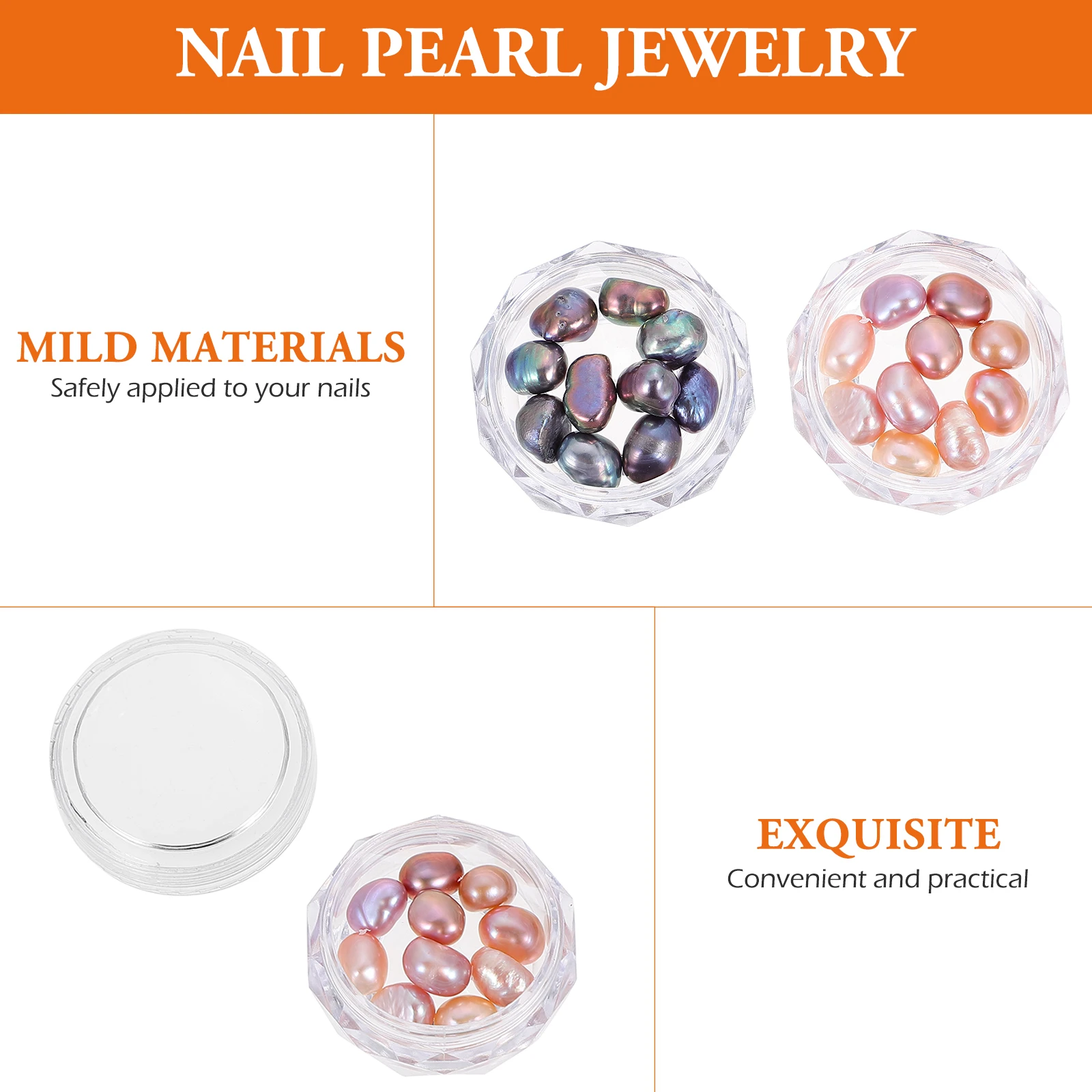 

2 коробки, жемчужный декор для ногтей, нерегулярный маникюр, подвески «сделай сам», декоративные товары для рукоделия, пресноводный жемчуг, аксессуары H made