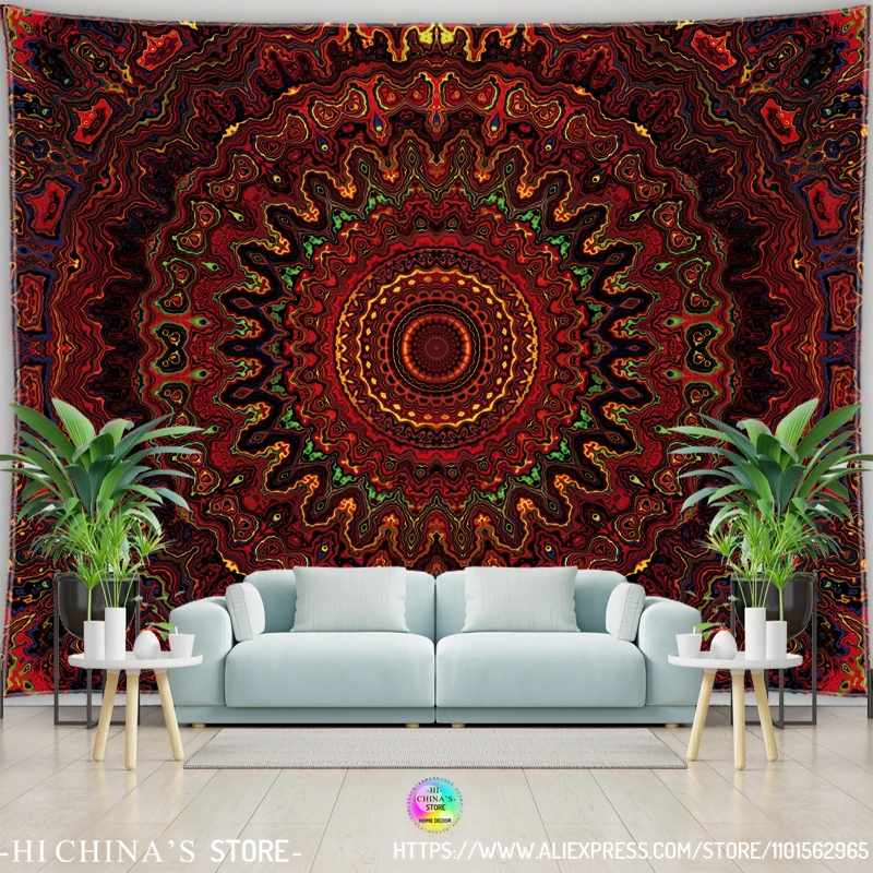 マデラタペストリー,壁に掛ける,自由奔放に生きるスタイル,家の装飾,寝室,家