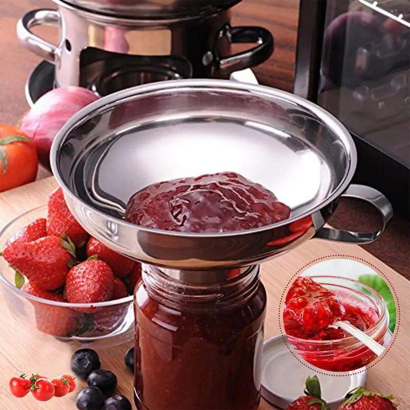 

Kitchen Funnel Jam Funnel Canning Funnel Food Funnel Spice Funnel Quality Tool Wide Mouth Funnel Stainless Steel For Kitchen Use