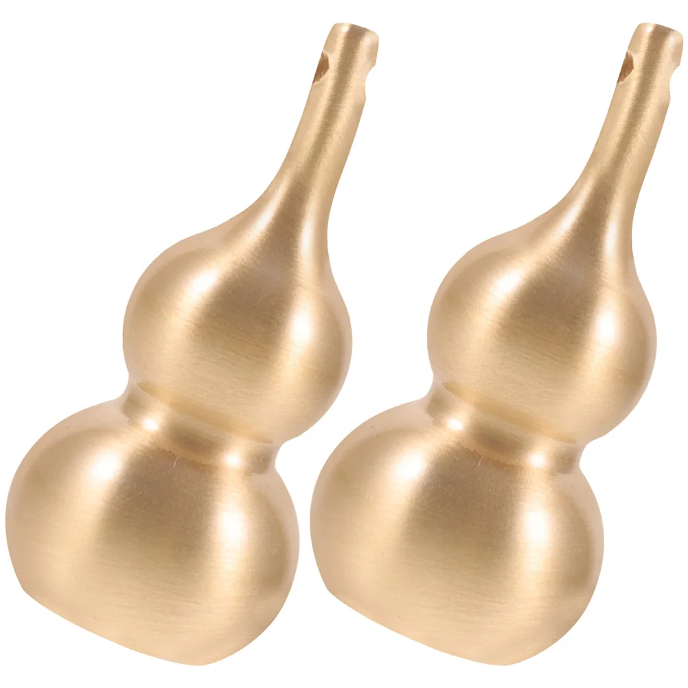 

2pcs Gourd Shaped Keychain Pendant Charms Anklet Beading Brass Jewelry Making AccessoriesDIY Necklace Bracelet Pendant