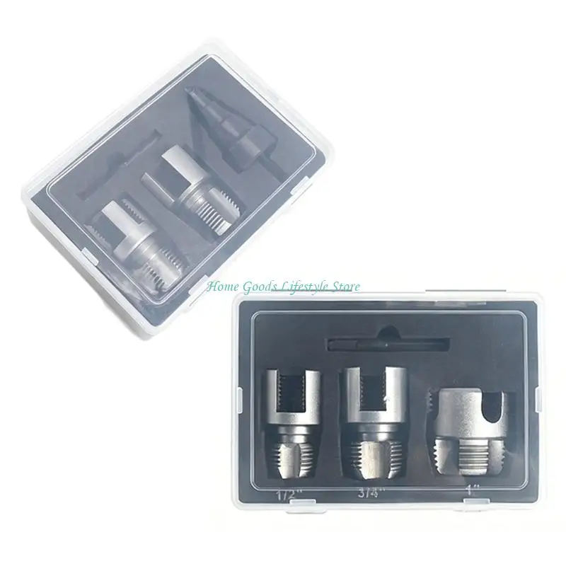E74E Heavy Duty Alloy Metal Pipe Thread Tap Die Set Complete Threading for Pipes