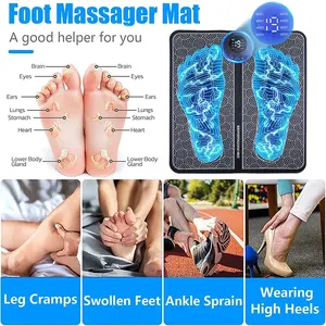 Electric Ems Foot Massager Pad Relax Foot Leg Muscle Massager Matt Shock with remote control and pillows 7 MAIN SALES MASSAGER SHEETS - №8