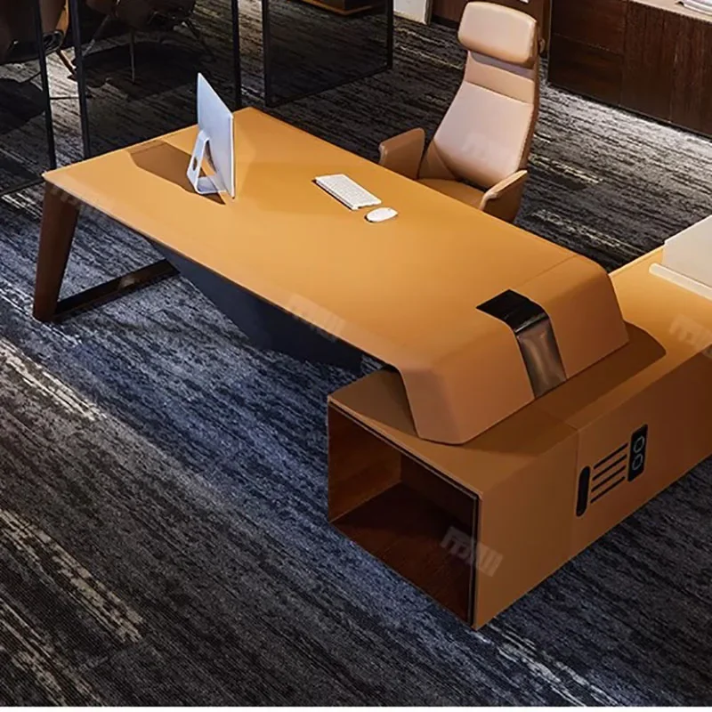 

Work Modern Office Desk ExecutiveLaptop Corner Drafting Meeting Table Console Foldable Mesa Para Compuatador Furniture Desk