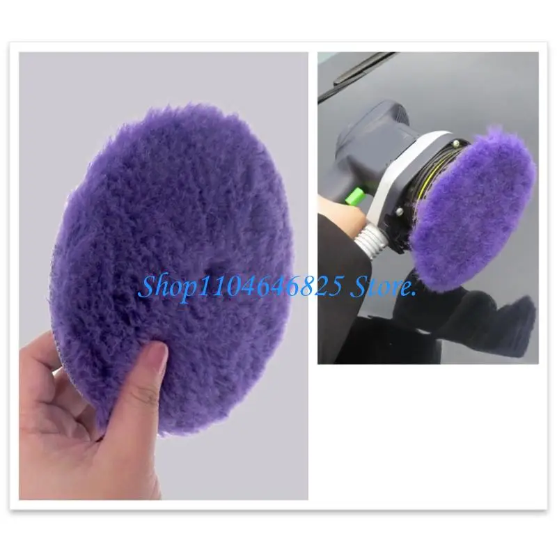 3pcs Soft Wool Buffing Pad Polishing Disc For Vehicle Waxing Application And Care