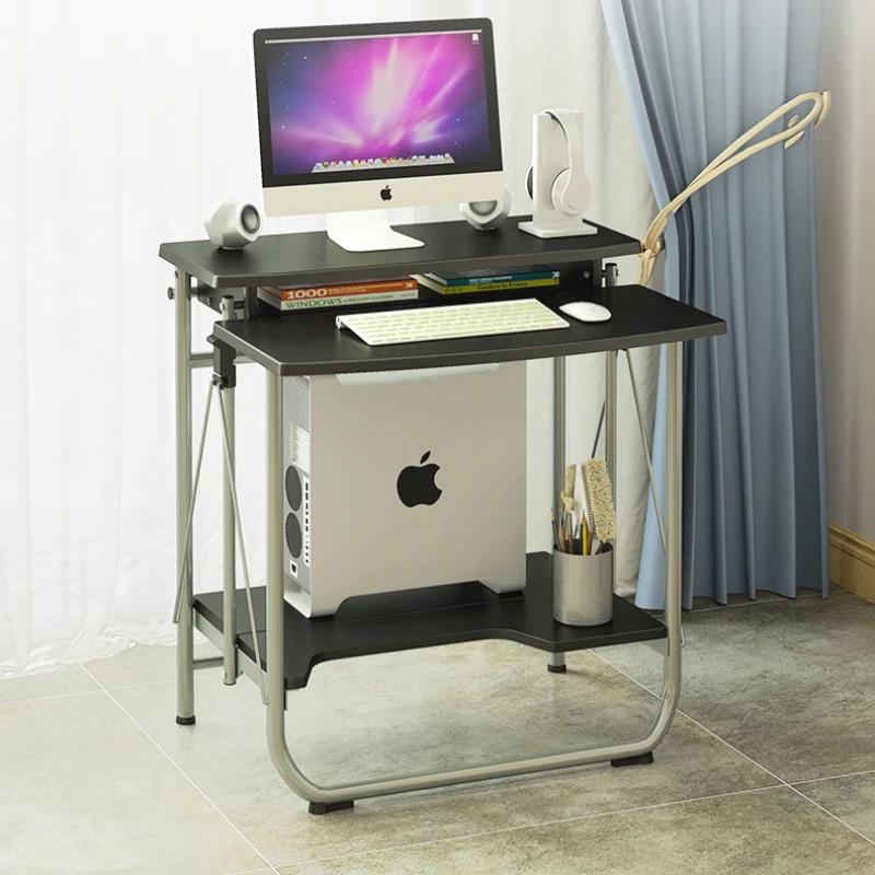 Installation-free small foldable desktop table simple household bedroom small apartment modern simplicity