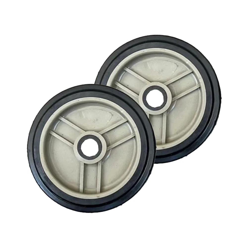 2 Pcs Air Compressor Caster Wheel Replacement Absorption Non-Slip 4Inch Shockproof Air Compressor Small Air Pump Casters