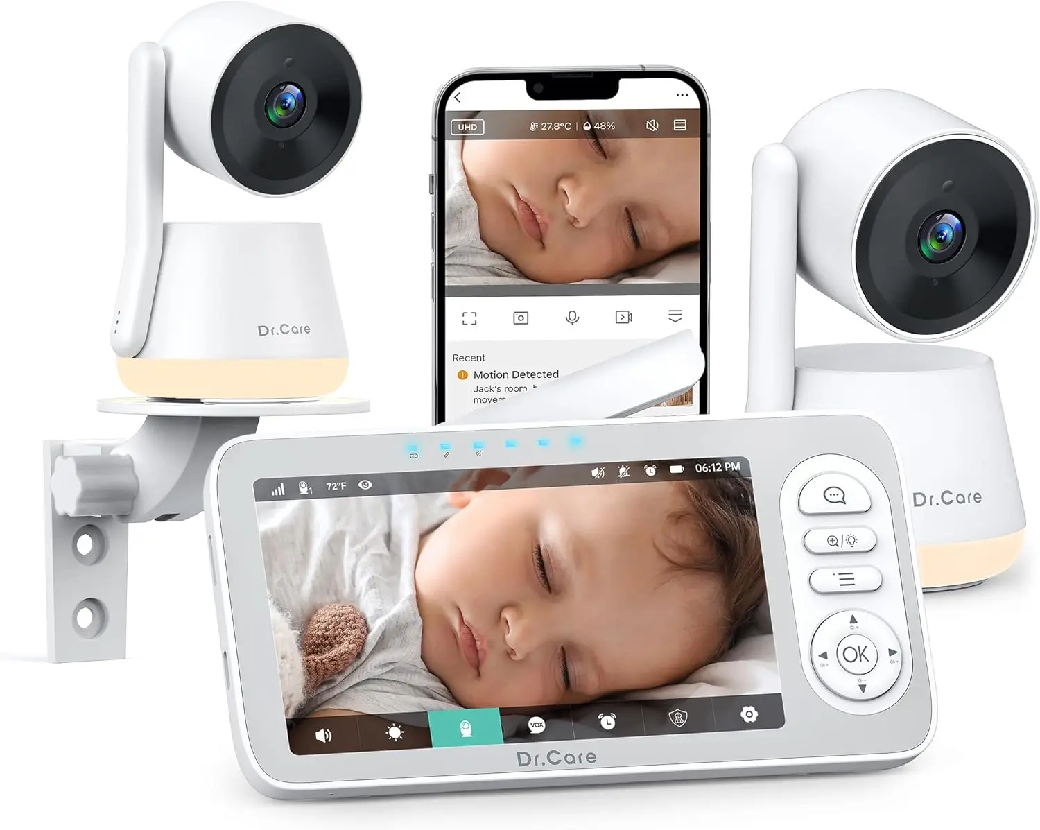 Advanced WiFi Baby Monitor with Dual Cameras