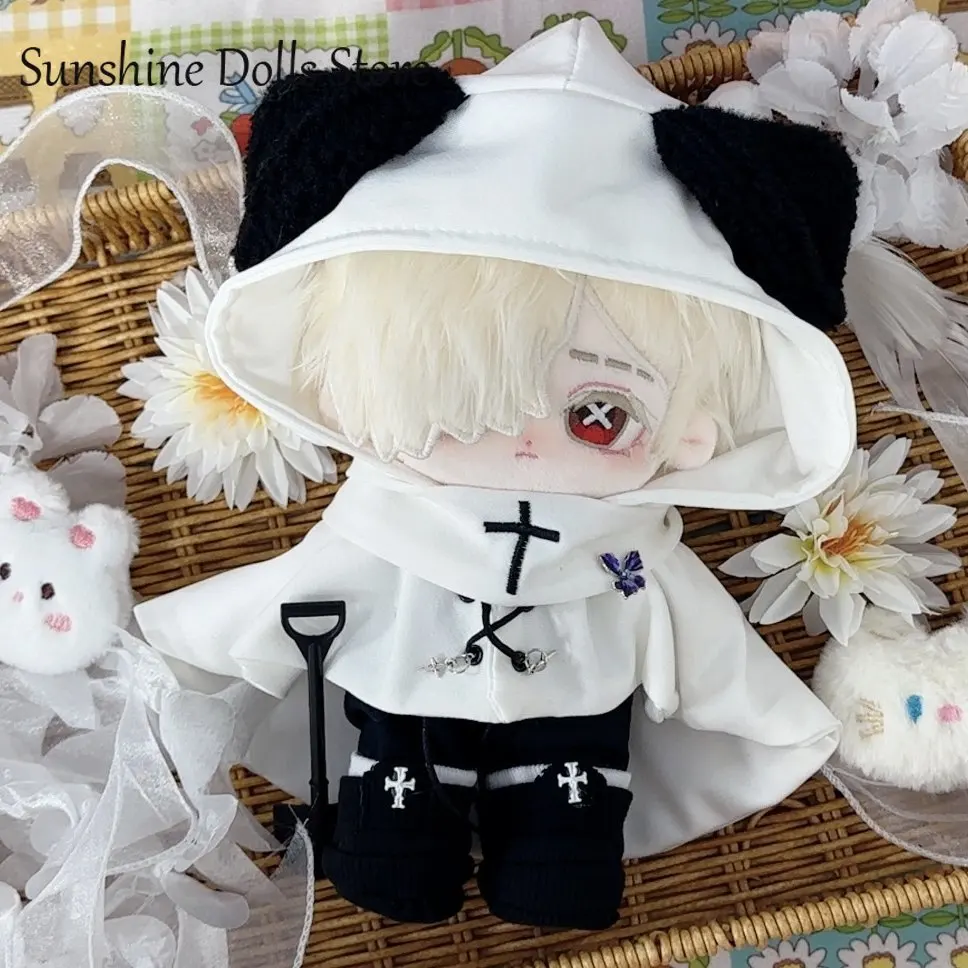 

Kawaii Andrew Kreiss 20CM Cotton Doll Identity Ⅴ Grave Keeper Plush Stuffed Body Toys Change Clothes Plushies Figures Gift