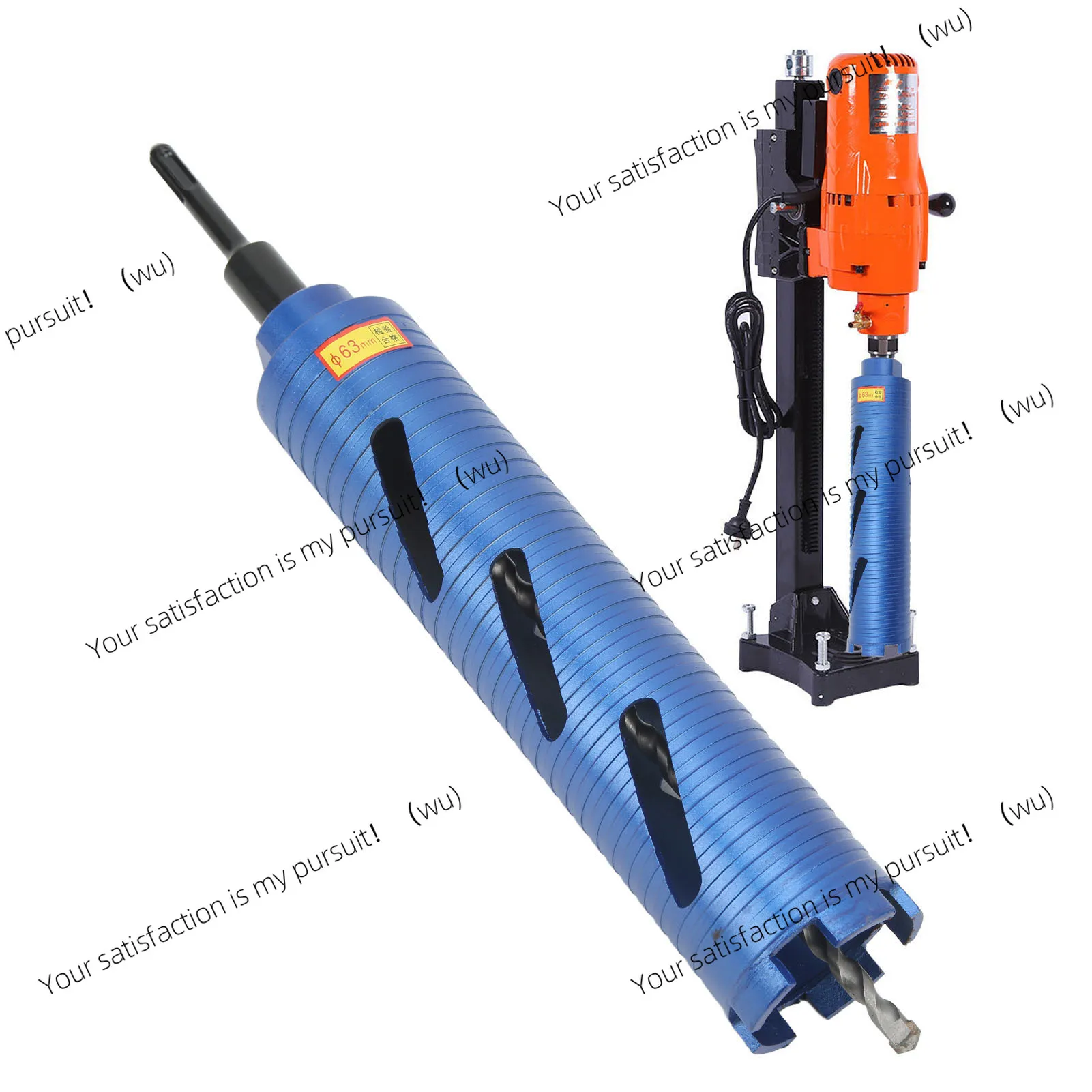 2.in Diameter  Drill Bit /8‑11 Thread Wet and Dry Drilling Concrete Hole Opener Efficient Hole Saw Drill Bit