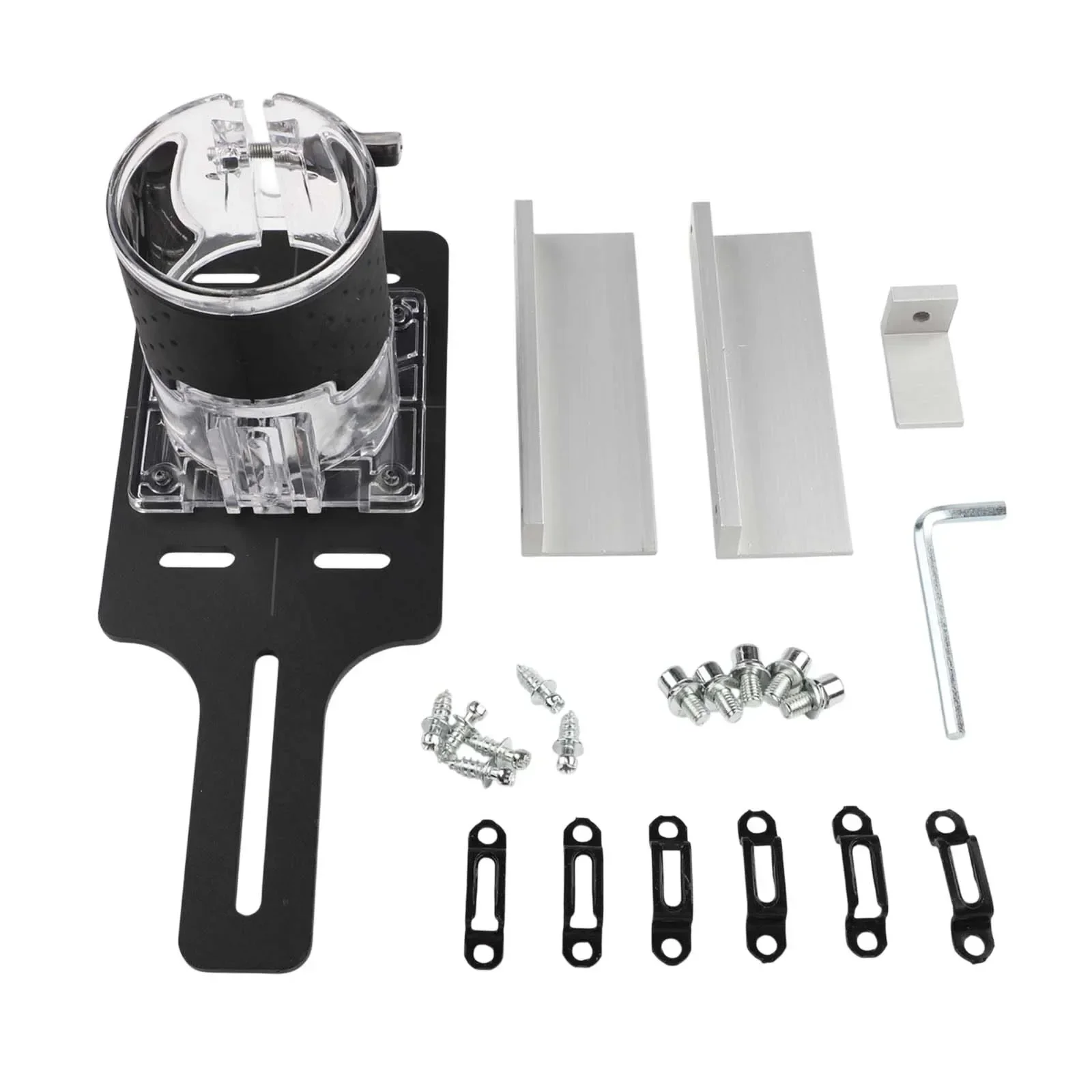 

Furniture Assembly 245x10mm Invisible Fastener Wood Router Mortising Jig Aluminum Clamp Broad Wood Board Range