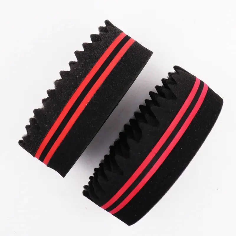 1 قطعة فرشاة شعر سحرية للرجال قفازات إسفنجية صالون الحلاقة تجديل التصميم الأفريقي شوكة مشط أسود تجعيد الشعر رغوة لصالون تصفيف الشعر أداة