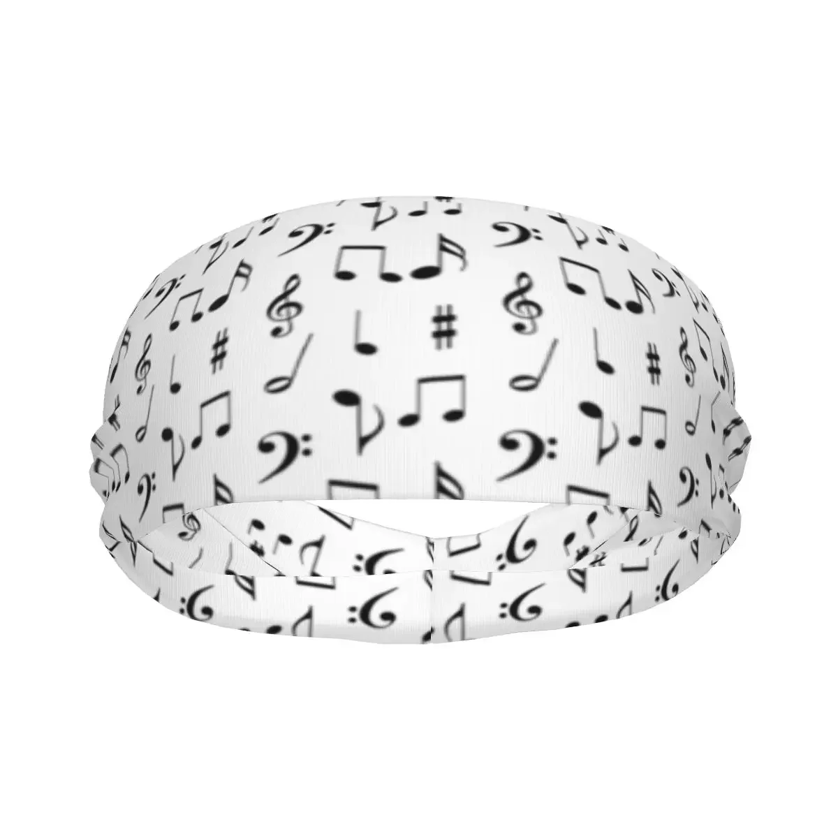 Music Phonetic Symbol Elastic Hair Band Yoga Headband Makeup Hair Hoop Headwrap