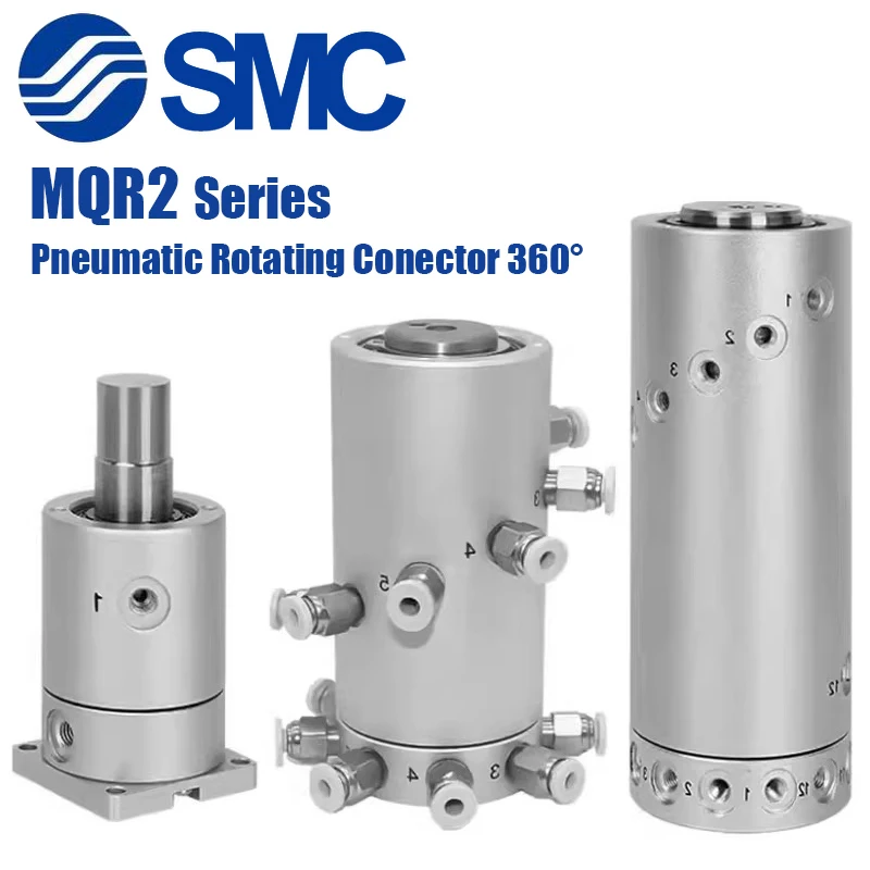 Connecteur rotatif pneumatique 360° °   Anneau collecteur multi-tours haute vitesse SMC MQR2 4 8 12 16-M5, raccord rotatif universel