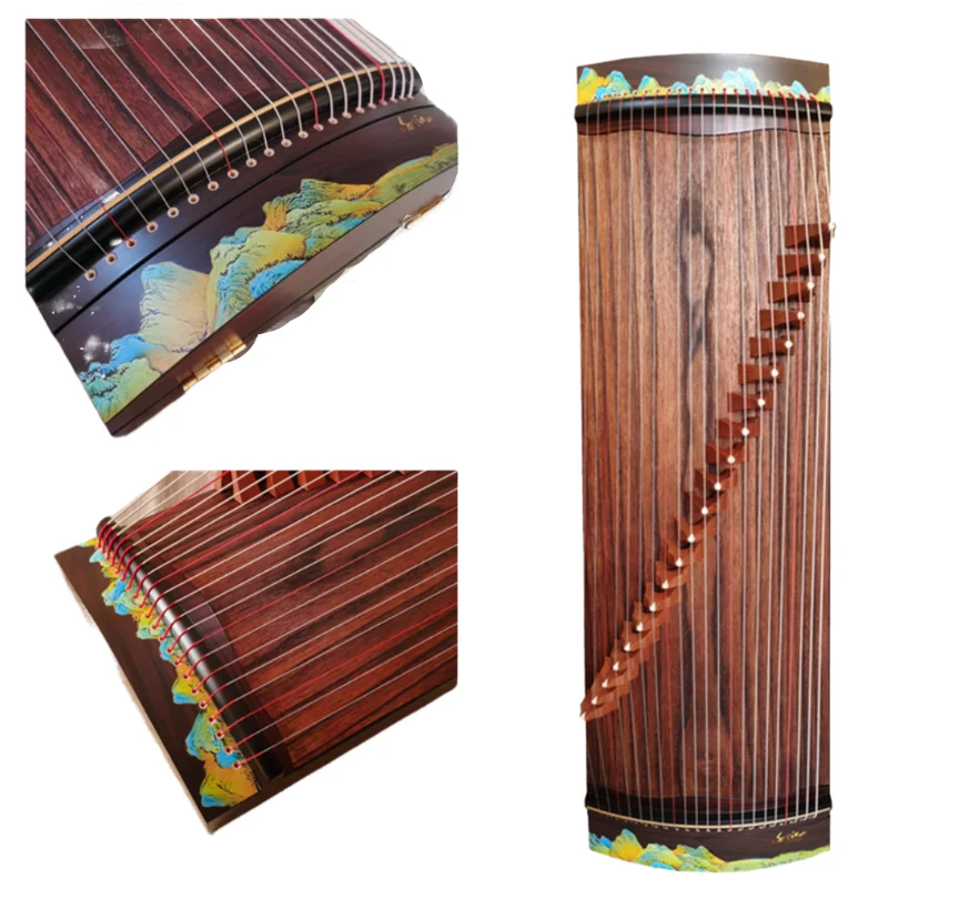 

Guzheng 21 string 100cm Mountain and river pattern Chinese stringed instruments