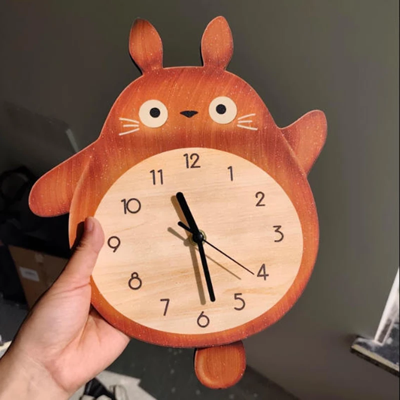 Cartoon Wall Clock Creative Design Swing Clock Dining Room Decorative Wall Watch Modern Bedroom Study Silent Clocks Household
