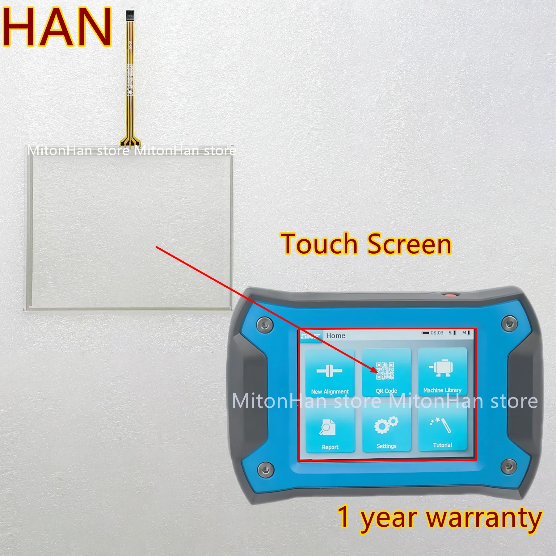 

New For Shaft Alignment Tool SKF TKSA 41 Touch Panel Screen Glass Digitizer