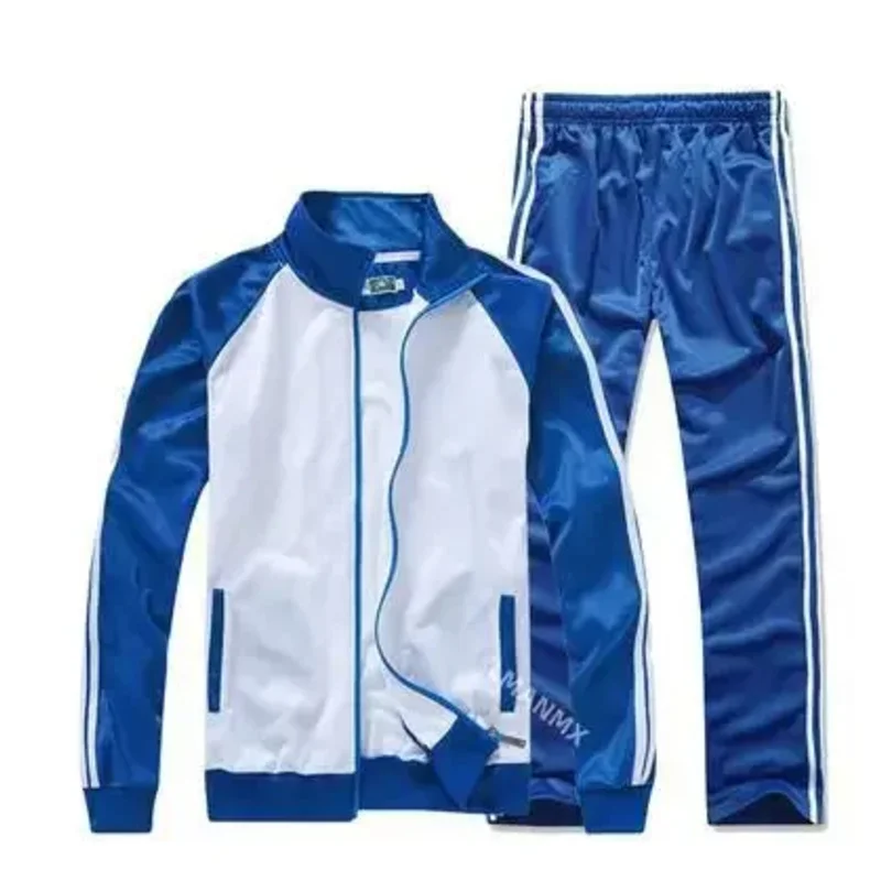 

asdh8@Chinese Uniform Jacket for Boys, Blue and White, Vintage, 2000s, Spring COSda@