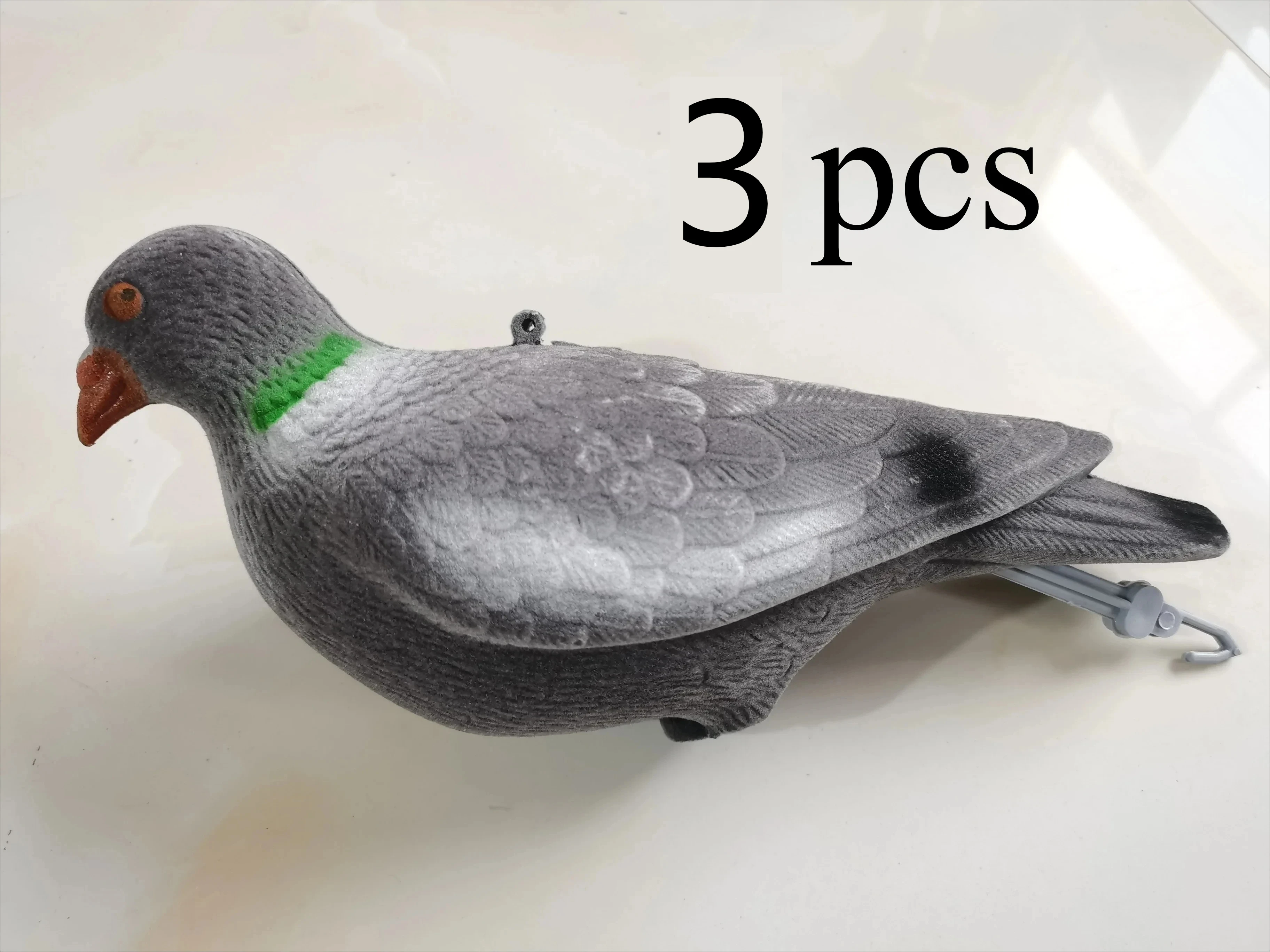 3pcs Simulated plastic pigeons fake pigeon shells for hunting bait and simulated peace doves for garden decoration bird hunting view 6