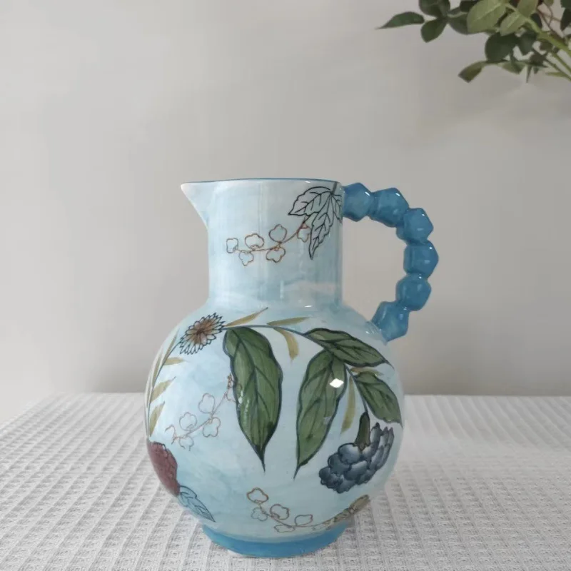 

2025 Hand-Painted Ceramic Vase Decor Sophisticated Room Decorative Flower Vases High-Aesthetic Minimalist Floreros Altos