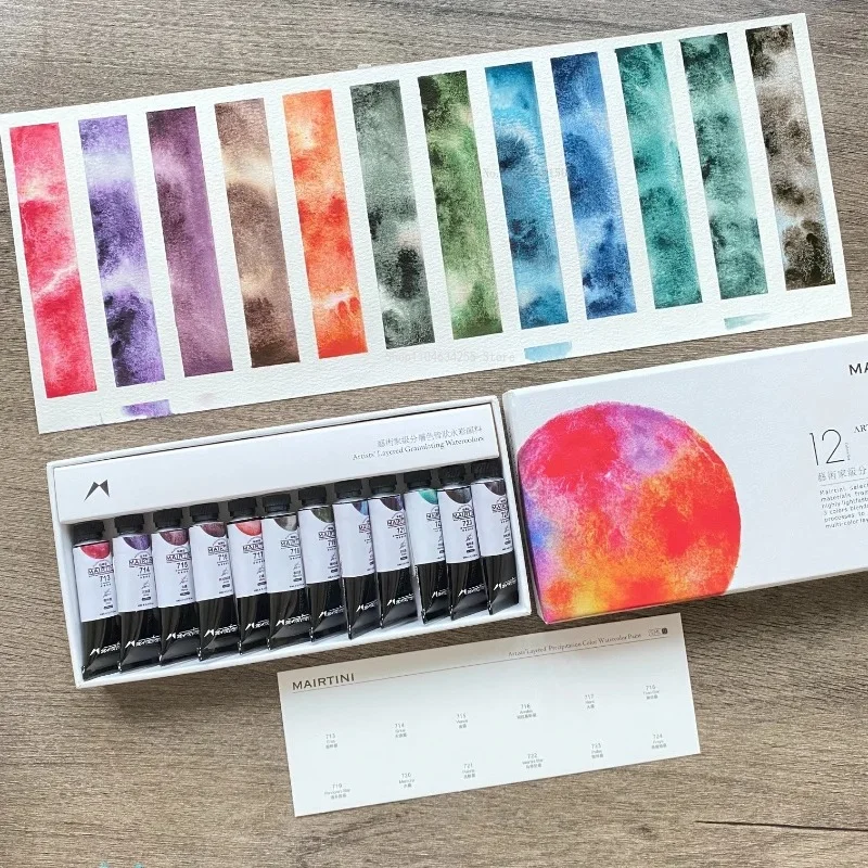 Pigment d'aquarelle minérale précipitée MAIRTINI de qualité artiste, tube unique, pour peinture à l'aquarelle superposée, fournitures d'art, 5 ml