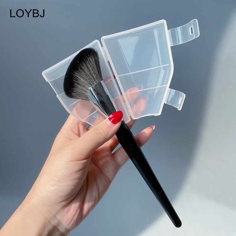 LOYBJ 72# Fan Contour Brush Professional Face Blush Highlight Bronzer Contour Powder Brush Soft Synthetic Hair Sculpting Brushes