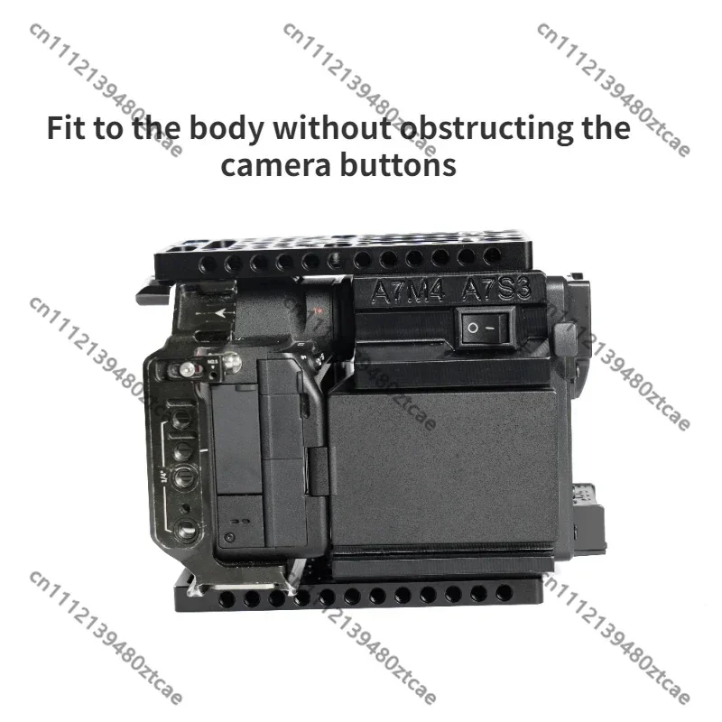 Upgraded V-Mount Battery Plate Expansion Module, Cineback for A7M4/A7S3 Camera with Top & Bottom Cheese Plates