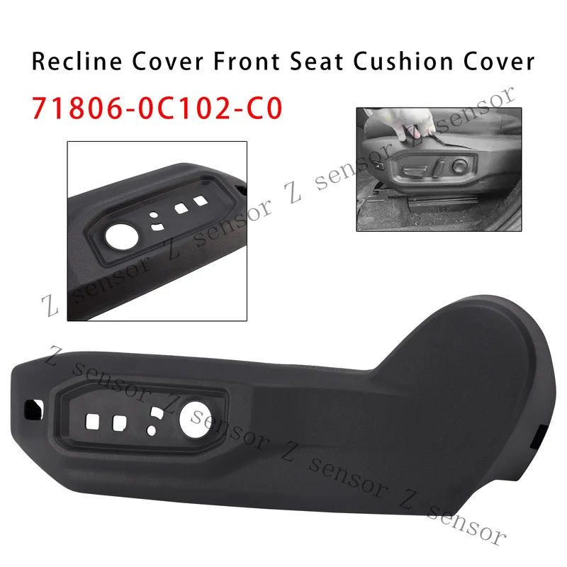 RRR+  Left Recline Cover Front Seat Cushion Cover For Toyota Tundra 2023-2025 F8