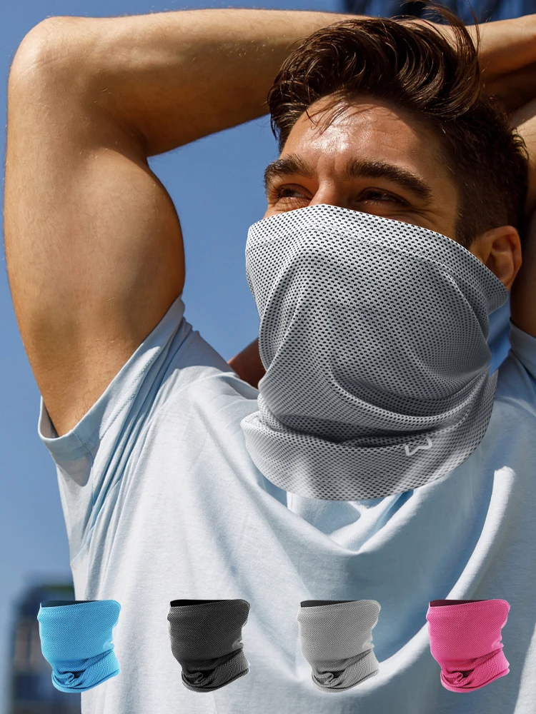 AliExpress WRELS Sports Headscarf Tube Multi Use Cycling Face Mask Neck Gaiter Ice Silk Scarf Outdoor Fishing Face Shield Bicycle Bandage Wrist