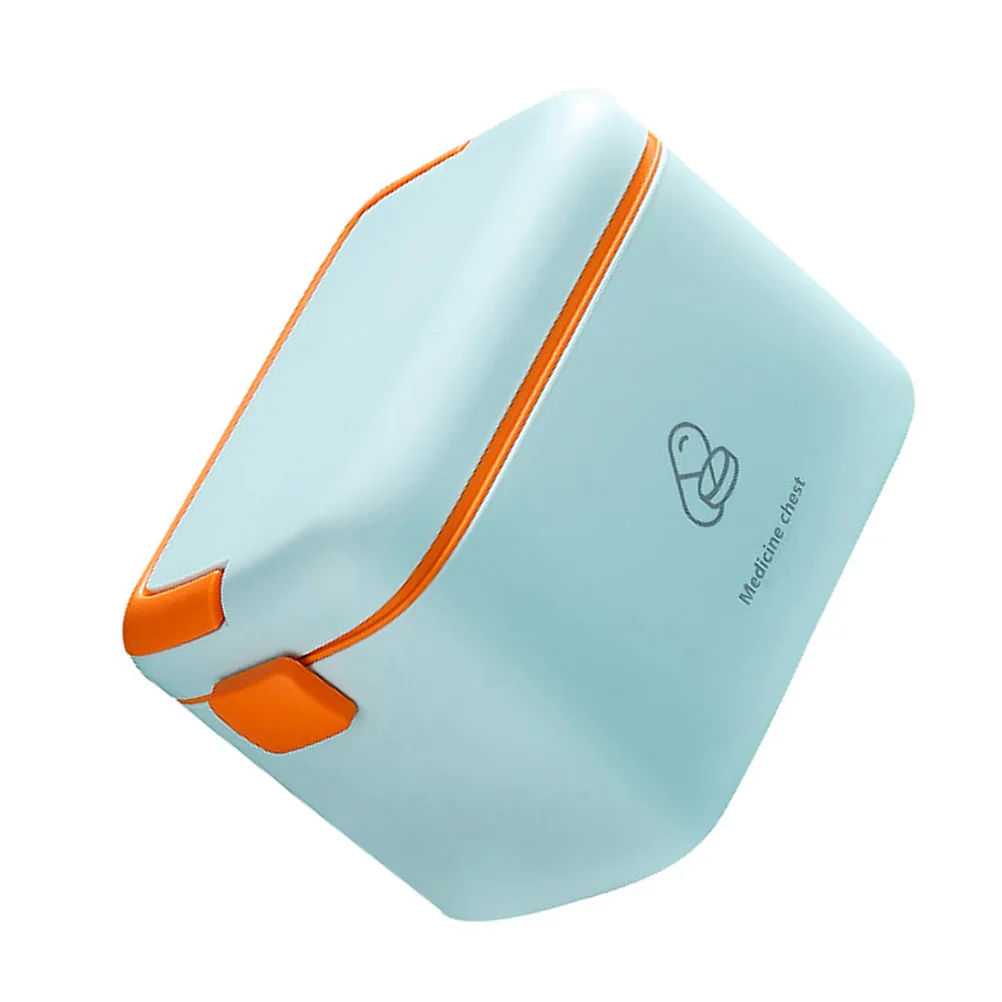 

1Pcs Medicine Box Household Durable PP Material Large Capacity Storage Case with Handle Portable Organizer for Home Office