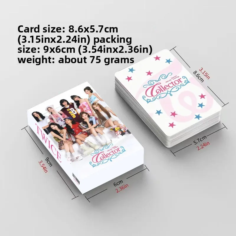 55PCS TWICES New Arrival Idol Peripheral Lomo Mini Photocards Kawaii HD Print Photo Cards Fans Collectible Decor Souvenir Gift view 6
