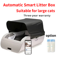 Automatic Smart Cat Litter Box Self Cleaning Cat Toilet Deodorant Semi-closed Electronic Large Capacity Smart App CatToilet 2024