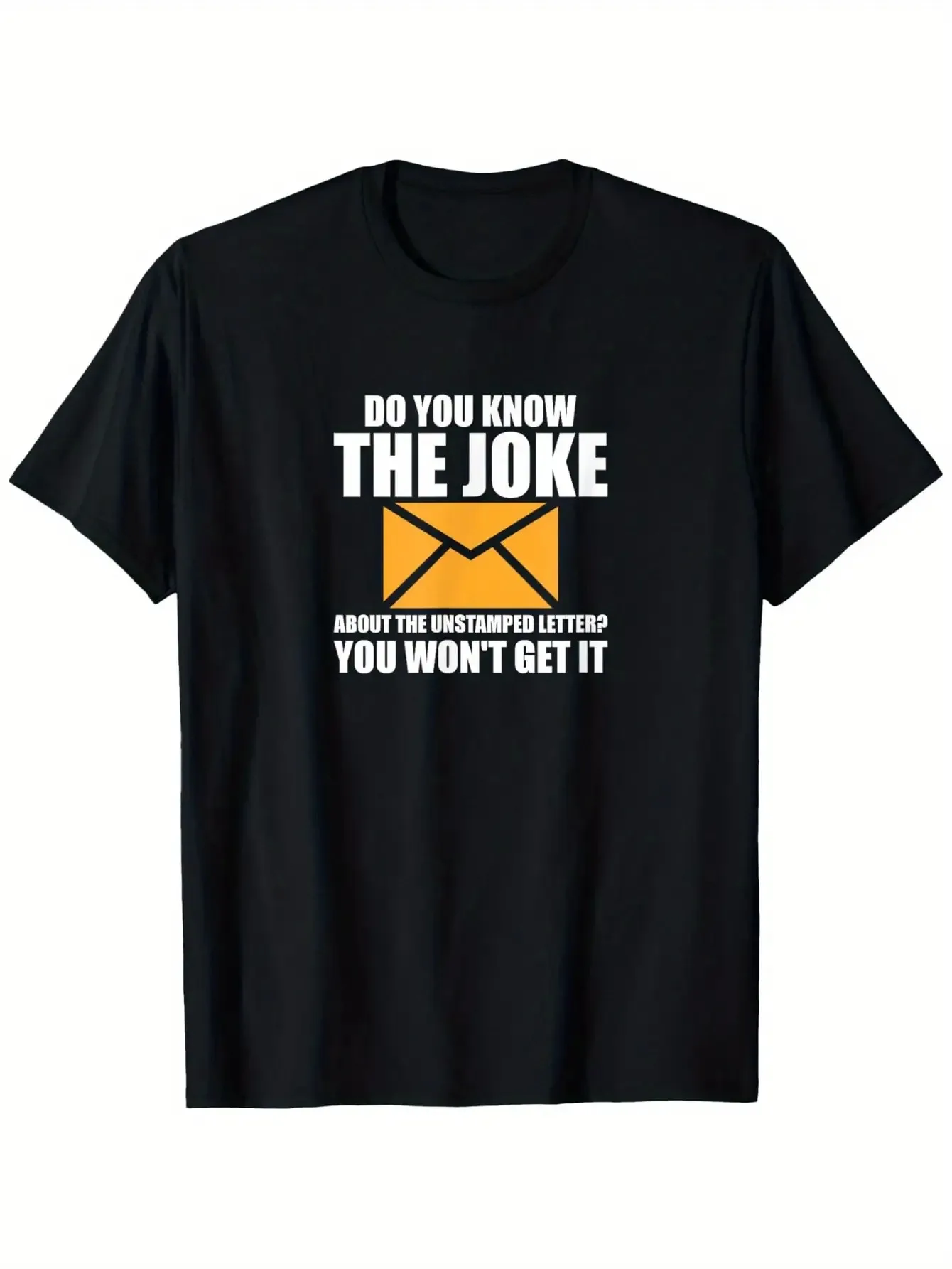 T-shirt graphique amusant pour hommes - « Connaissez-vous la blague sur l'évasion des e-mails instables ? » Short décontracté à col rond imprimé