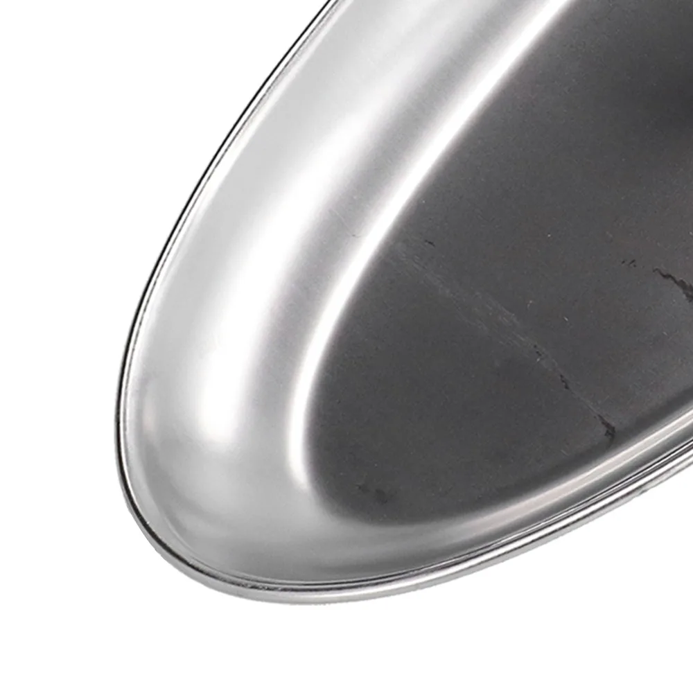 Food Safe Rustless Snack Plate Oval Shape Compartment Dumpling Dish Smooth Thickened Divided Tray Home Catering