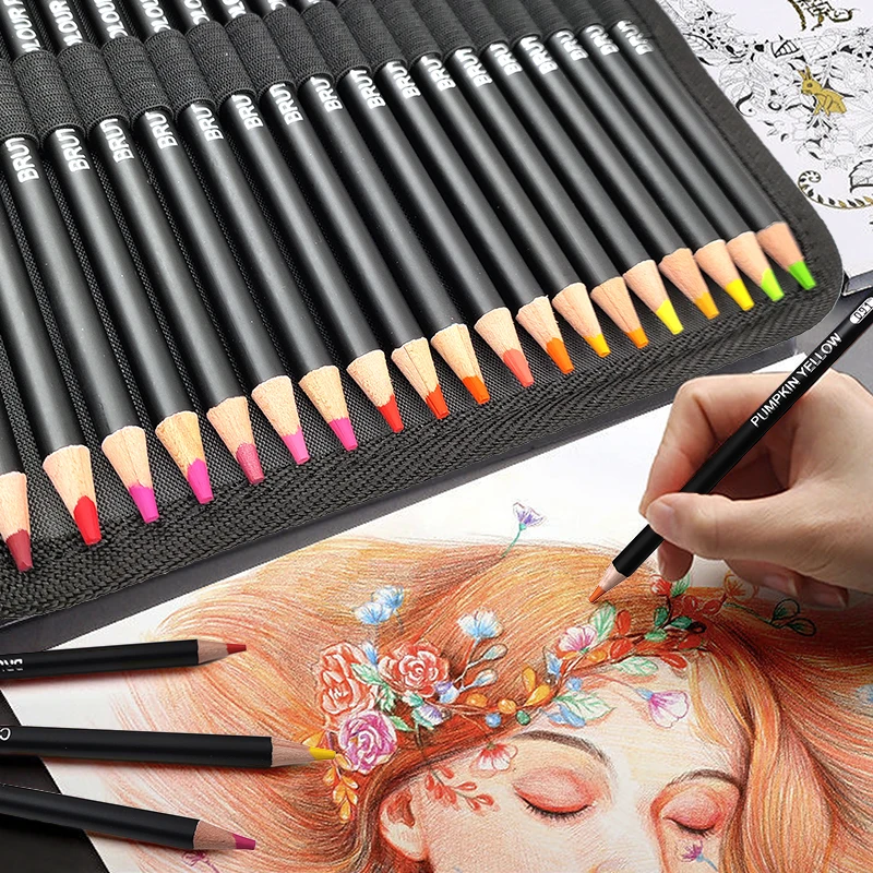 Premium 120 Colouring Pencil Set Professional for Drawing Sketching Shading Coloring 120 Vibrant Coloured Pencils for Adults