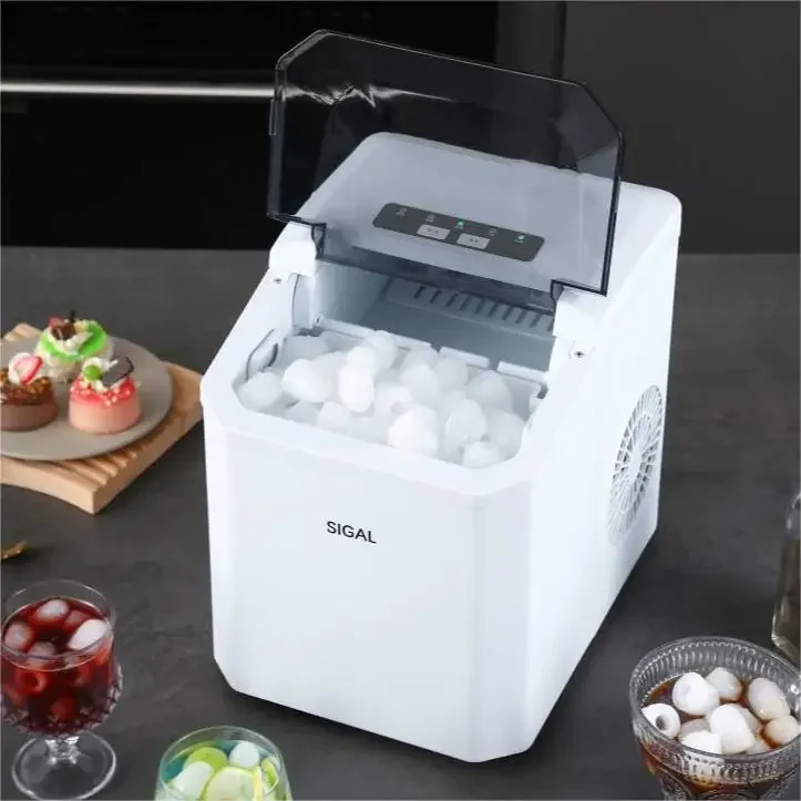 Furniture Countertop Ice Maker Machine for Home Kitchen, Portable Electric Nugget Size Ice Cube Making Machine