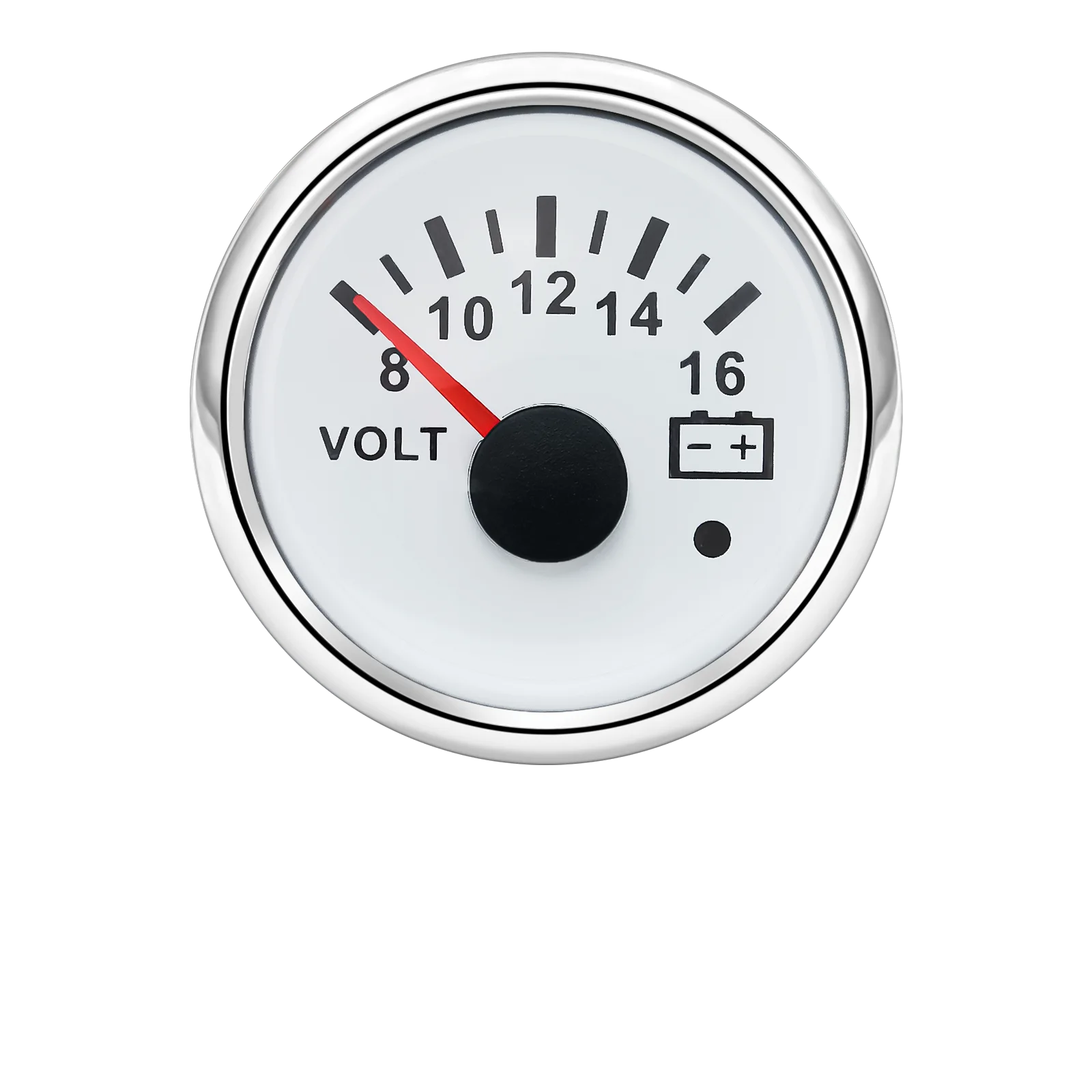 Auto- und Boot-Booster-Alarmanzeige 2'' 52mm Öldruckmesser Wasserstandsmesser Kraftstofftemperatur 12V 24V Voltmeter Zubehör Messgerät – Detail 31