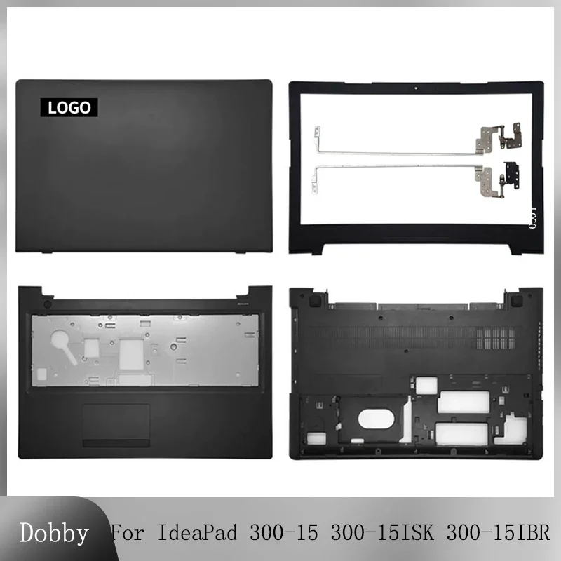 

New For Lenovo IdeaPad 300-15 300-15ISK 300-15IBR Laptop LCD Back Cover Bezel Frame Hinges Palmrest Top COVER Bottom Case Black