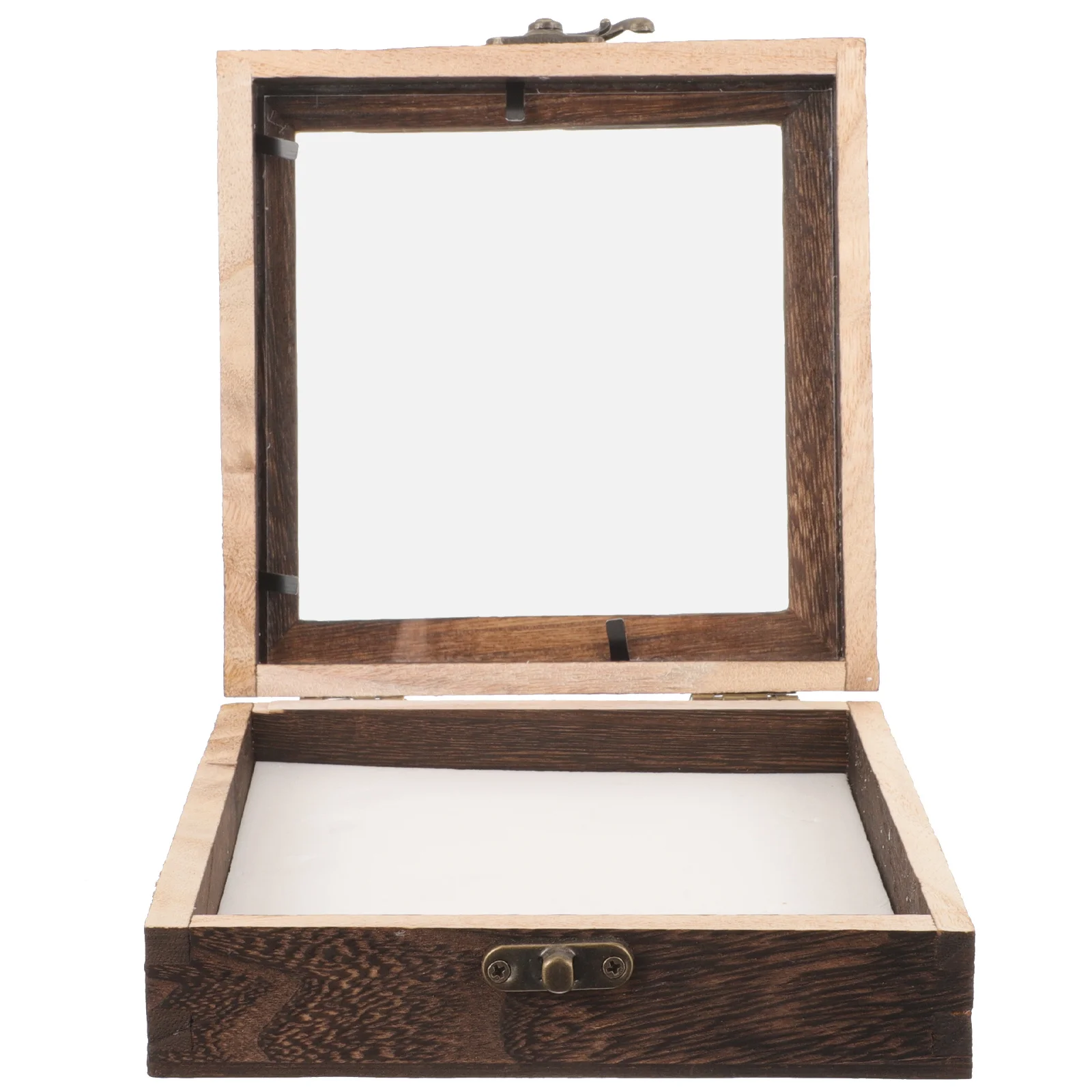 

1 Set Wood Display Box Vintage Storage Case Lid For Butterflies Dried Flowers Coins Jewelry Crafts Collection Specimen Display