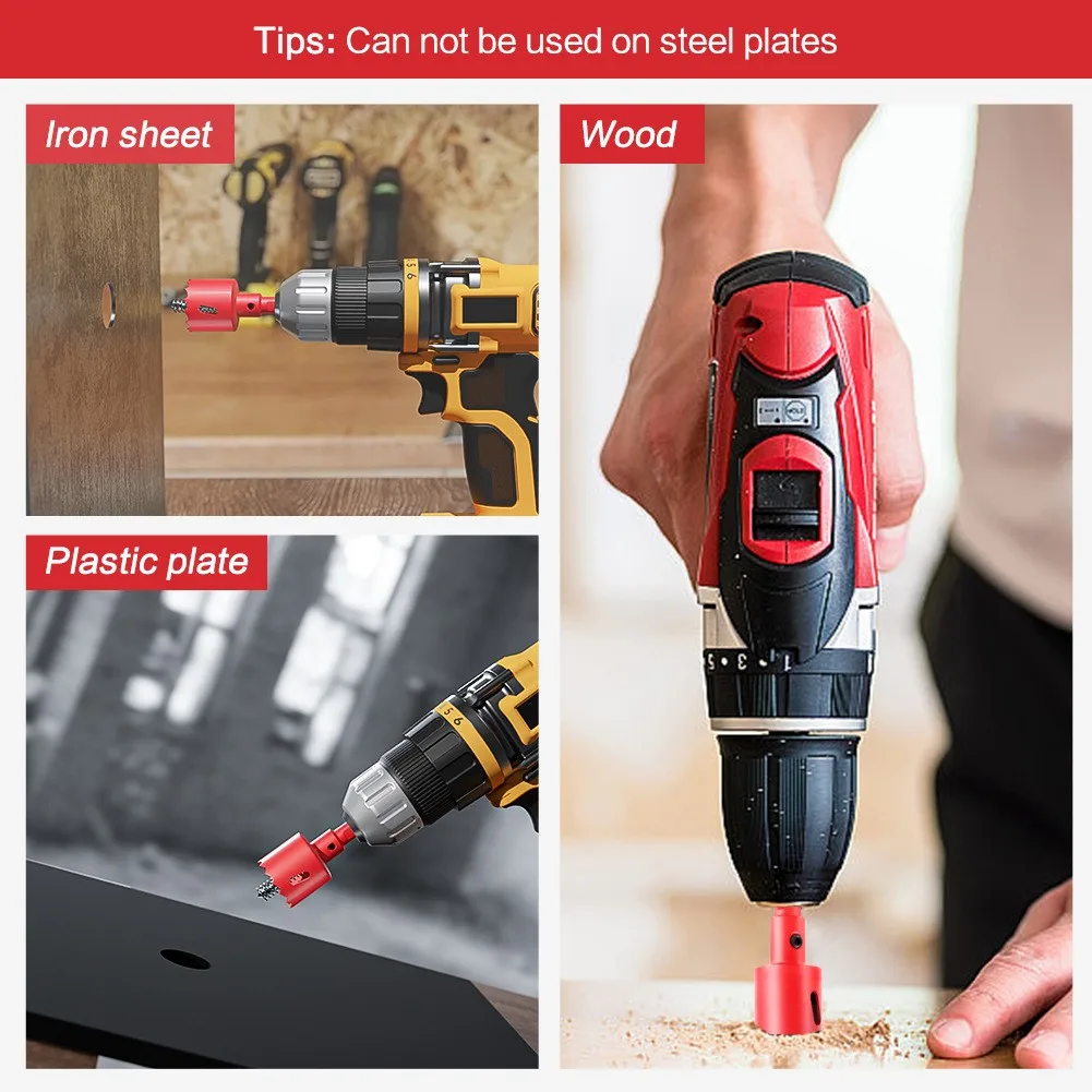 M42 bimetallic drilling tool, small size set, woodworking, sheet metal, pipeline, aluminum, gypsum board drill bit drilling tool