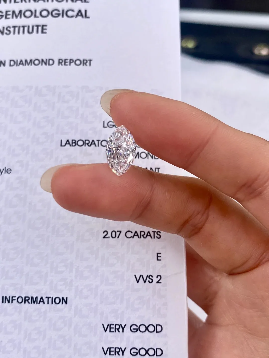 Messi Jewelry With IGI Certificate Marquise Shape Lab Grown Diamond 1ct 1.5ct 2ct 2.5ct 3ct CVD HPHT Fancy Shape Diamonds stone