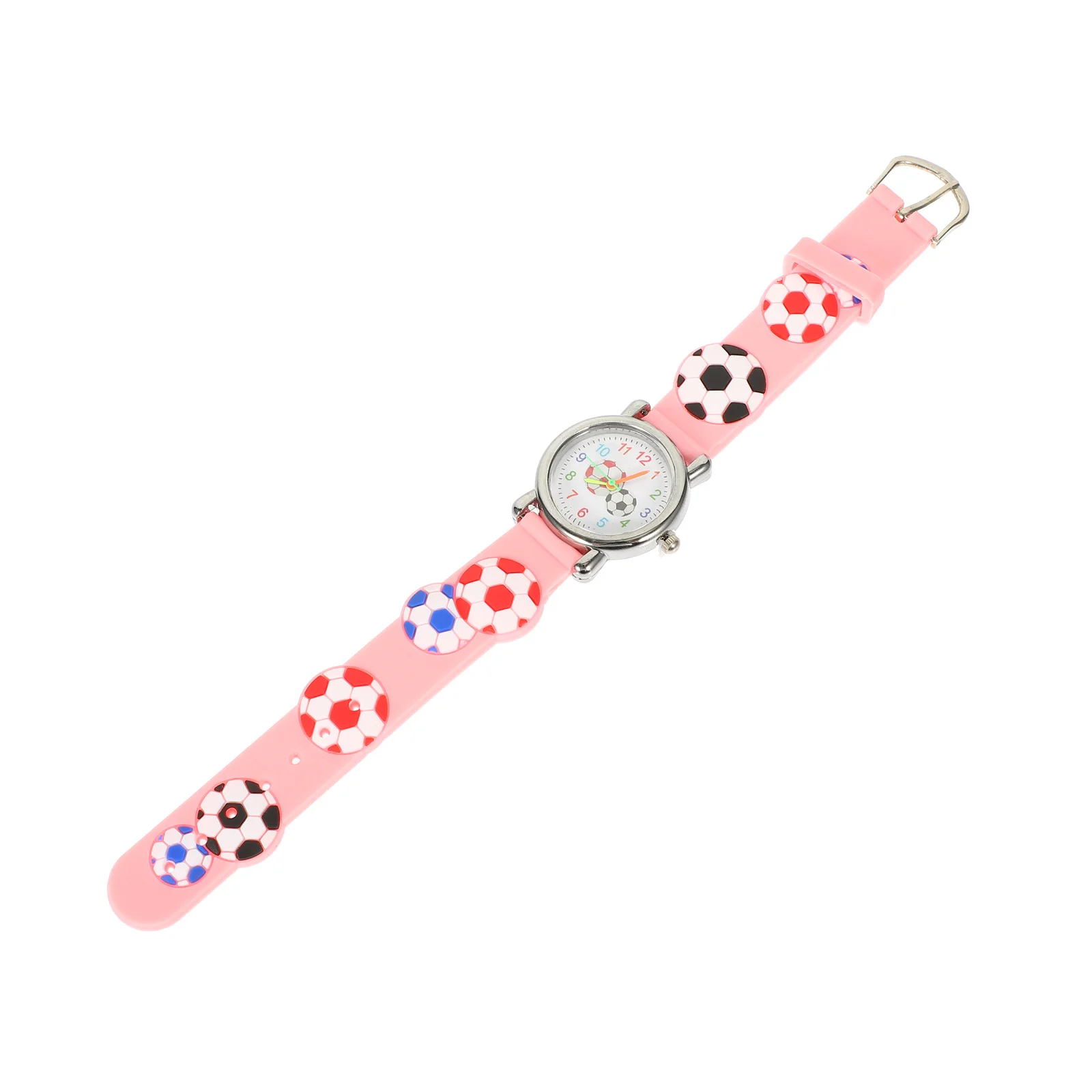 

Kids Sports Watch Soccer Ball Cartoon 3D Design Boys Girls Watch Durable Material Easy Time Learning Birthday Gift