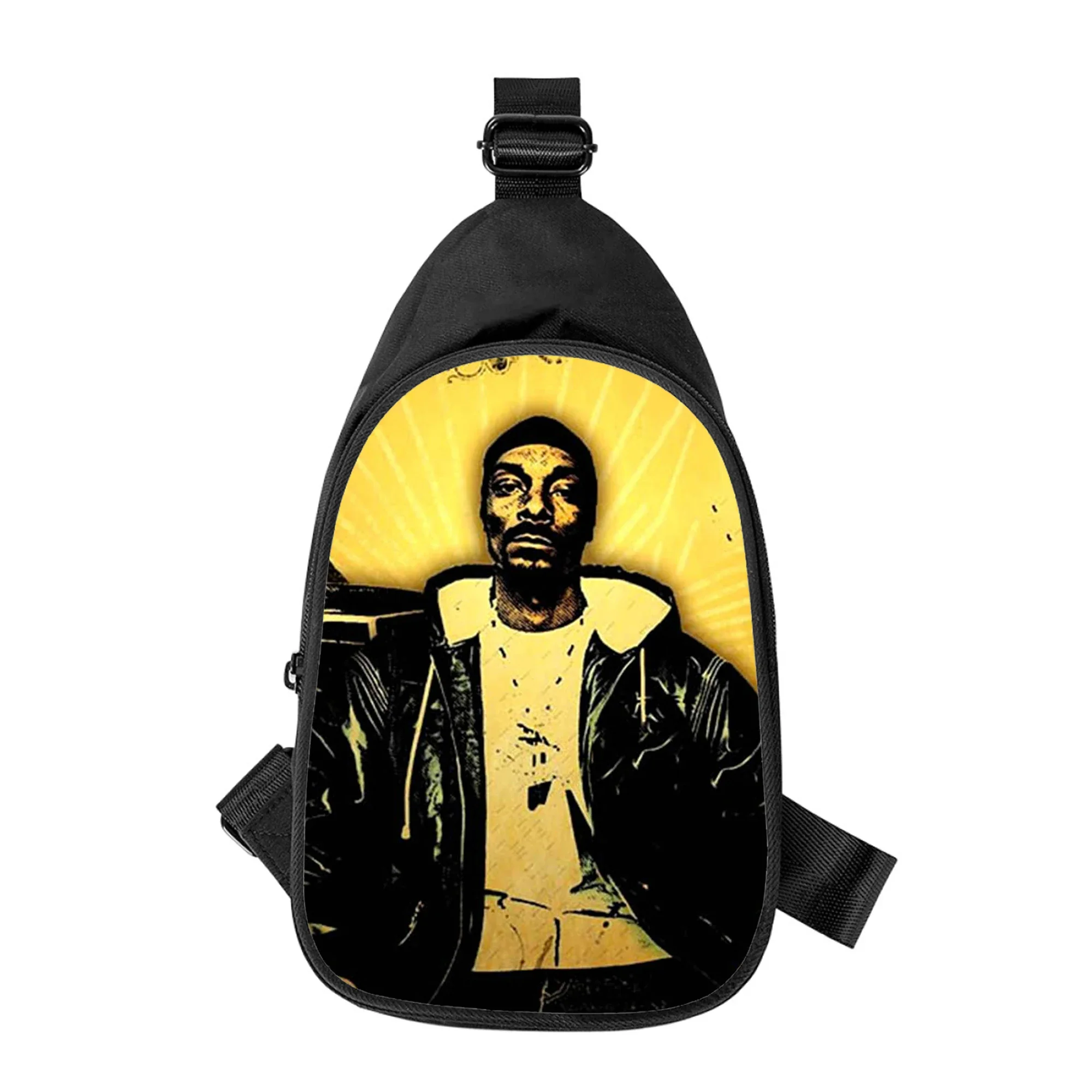 RAP Dogg-Bolso cruzado con estampado 3D para hombre y mujer, bolso de hombro Diagonal, riñonera escolar para marido, paquete de pecho para hombre